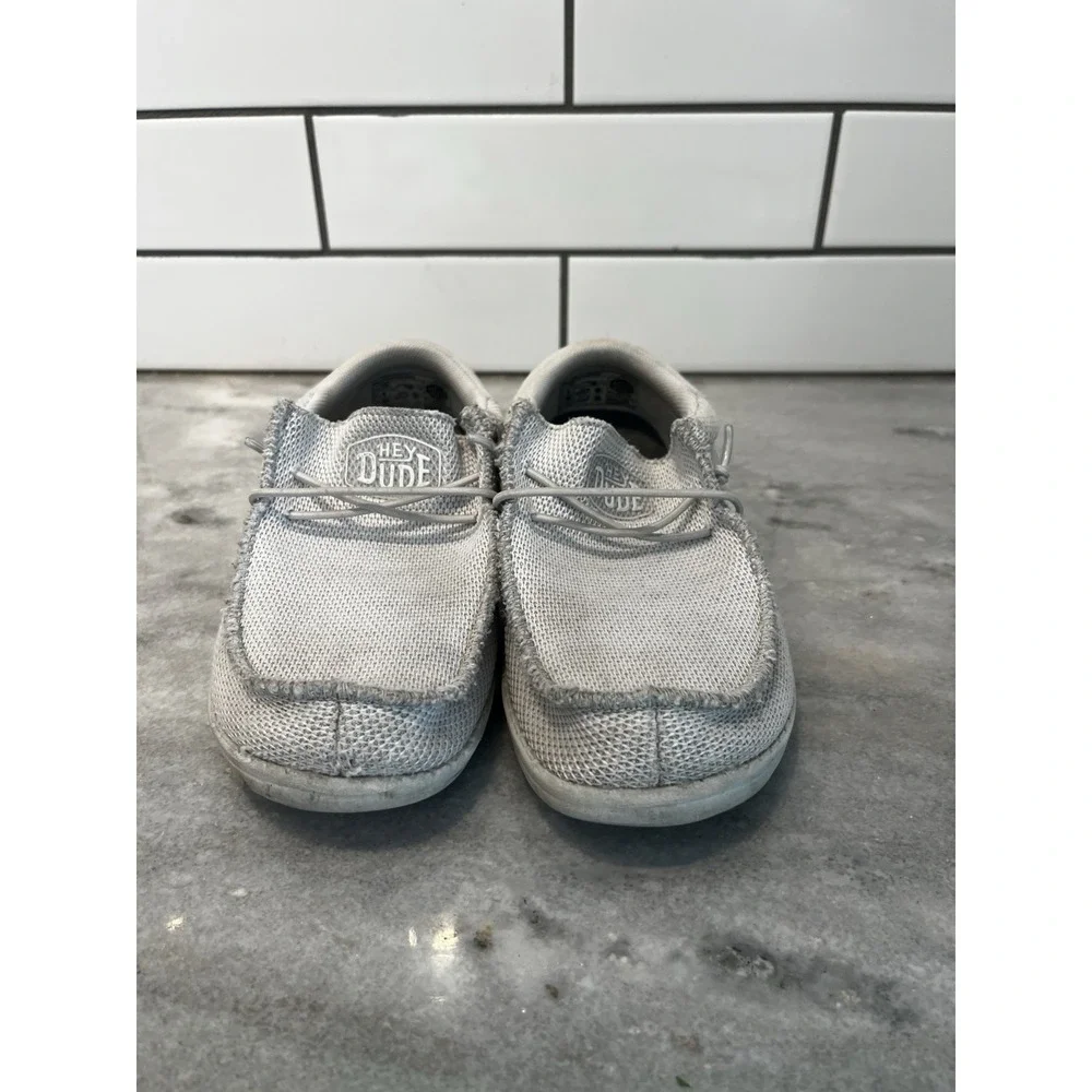 Hey‎ Dude Wally Youth Funk Mono YT4- Slip Ons, Light Gray